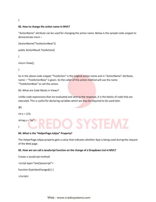 Dot net interview questions and asnwers | PDF image.