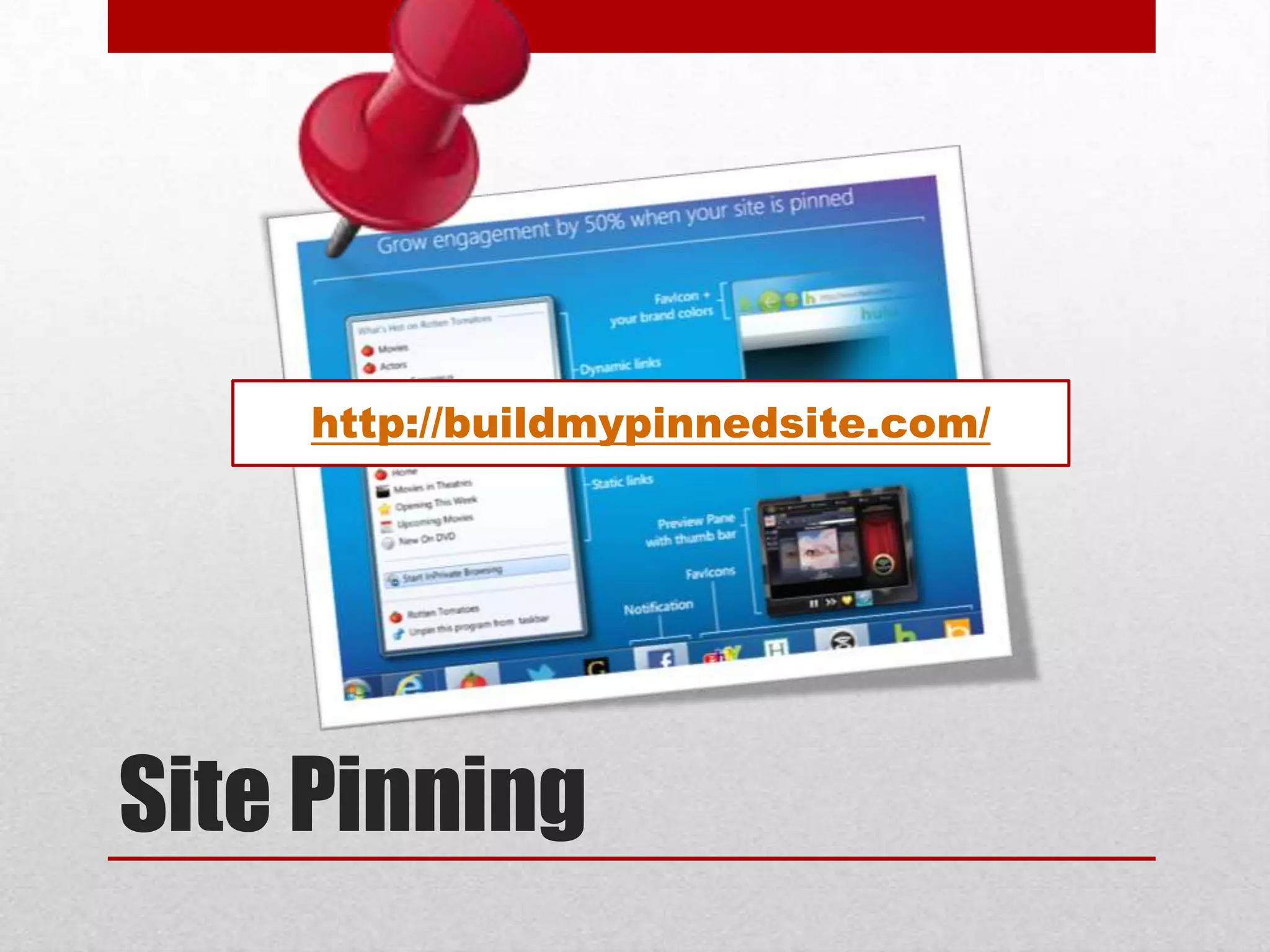 http://buildmypinnedsite.com/ Site Pinning 