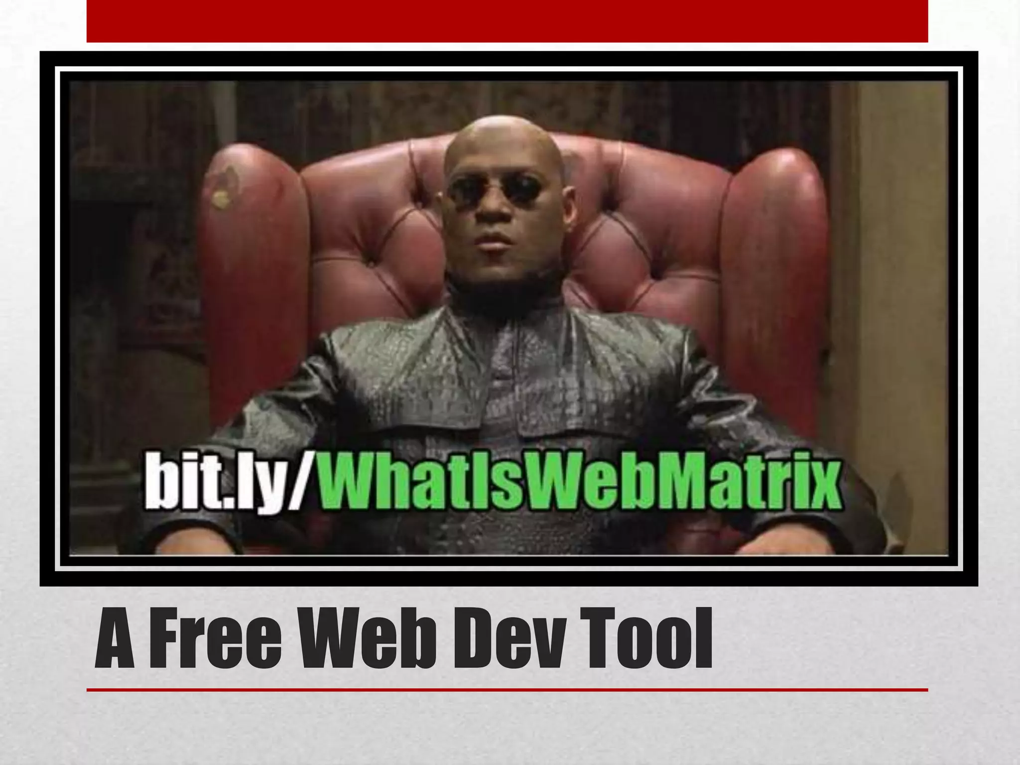 A Free Web Dev Tool 