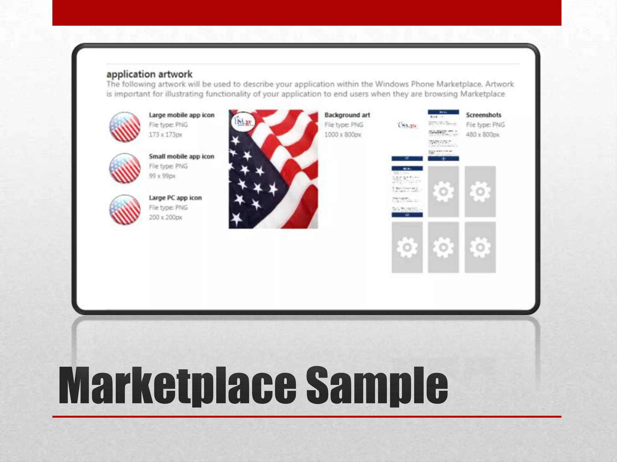 Marketplace Sample 