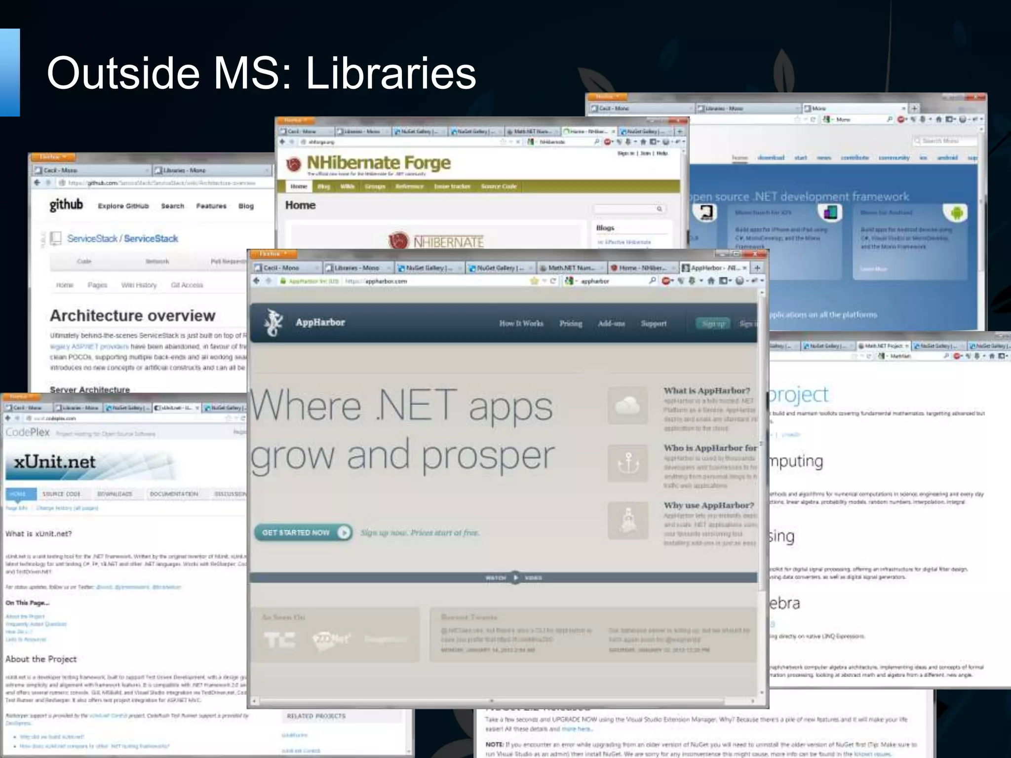 Outside MS: Libraries 