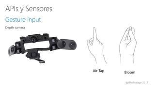 dotNetMálaga 2017
Gesture input
Air Tap Bloom
 