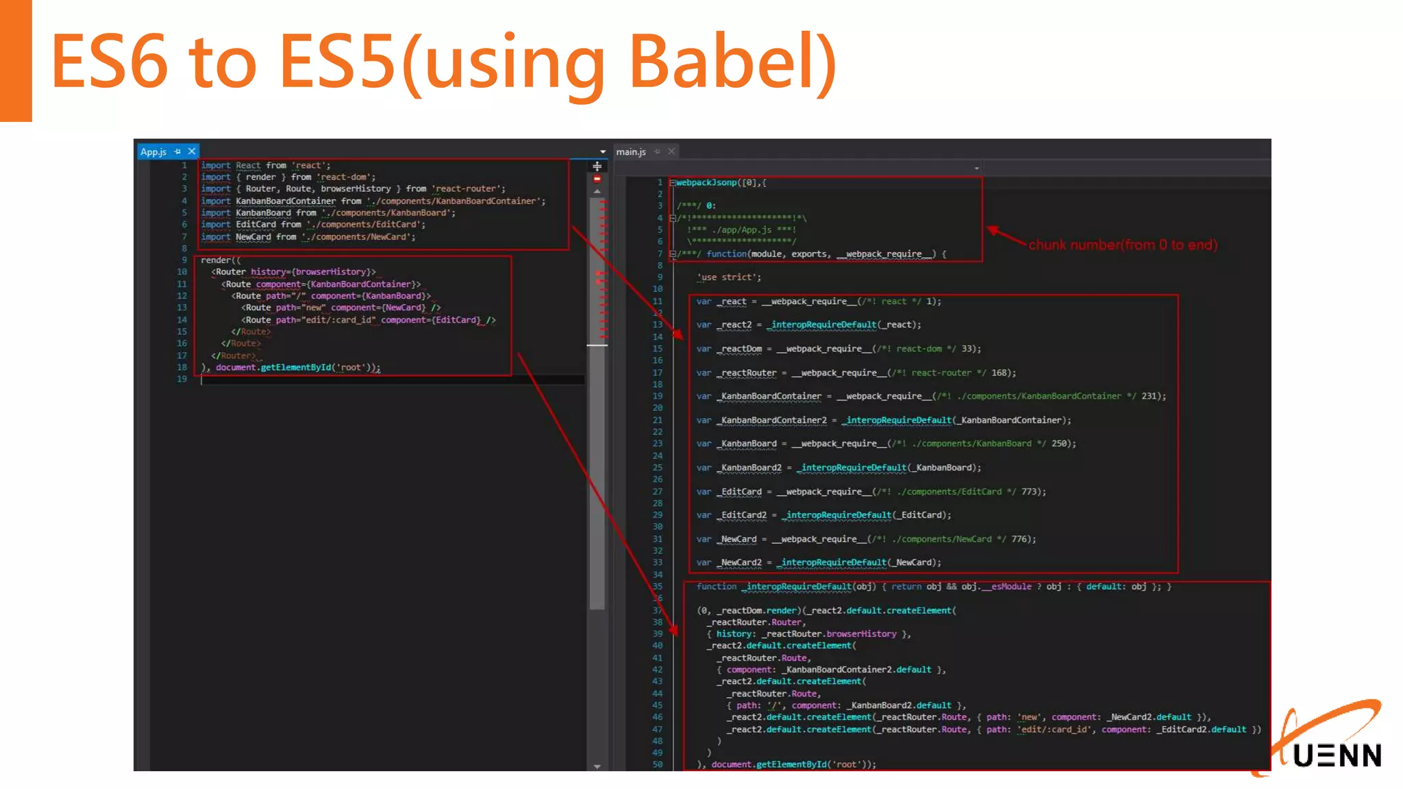 ES6 to ES5(using Babel) 