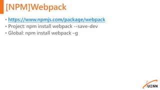DotNet MVC and webpack + Babel + react | PPTX