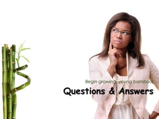 Begin growing, young bamboo!

Questions & Answers
 
