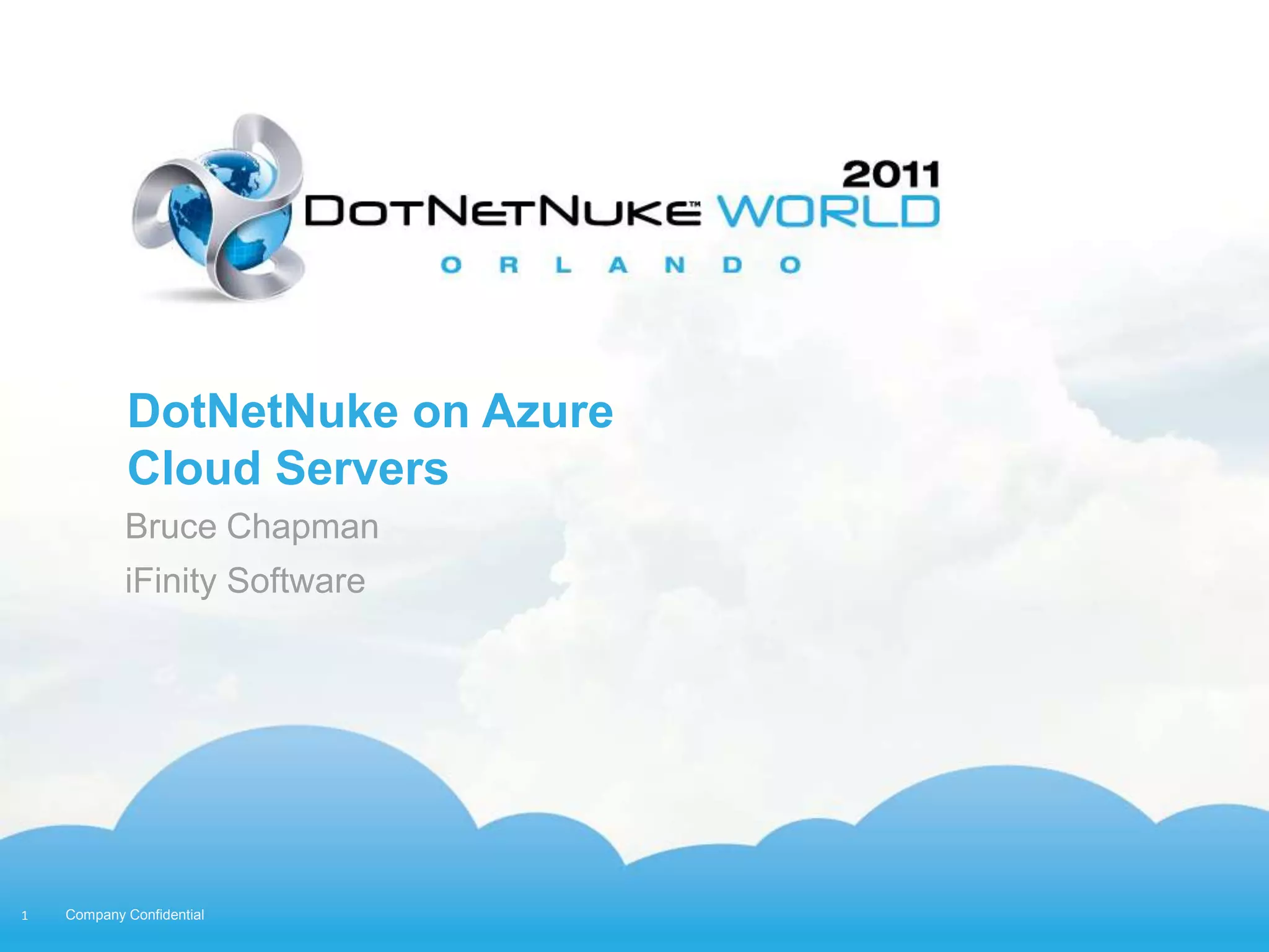 DotNetNuke on Azure Cloud Servers | PPT