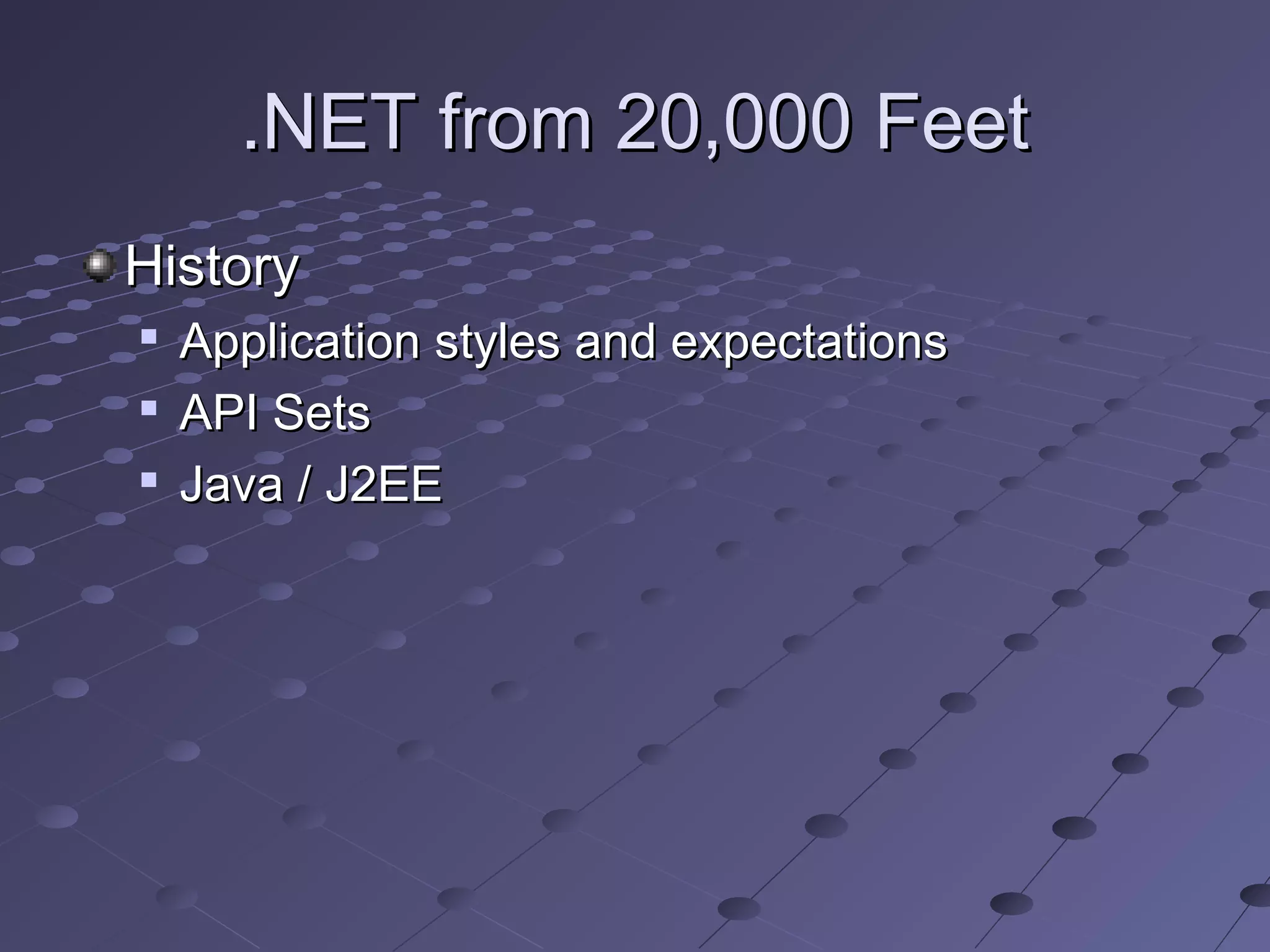 .NET Overview | PPT | Programming Languages | Computing