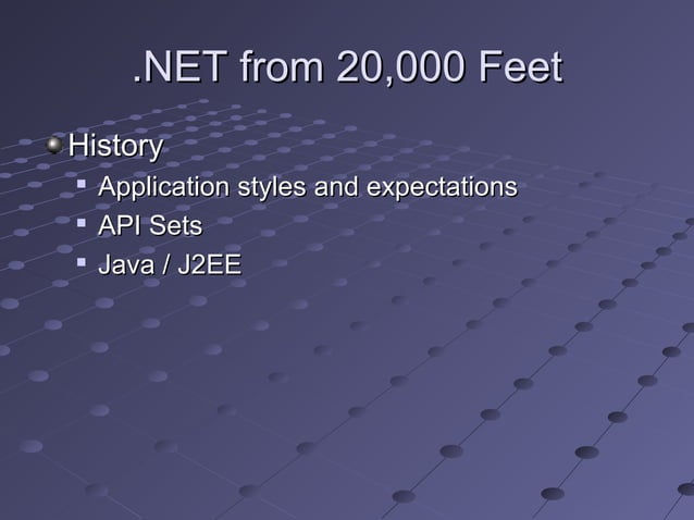 .NET Overview | PPT | Programming Languages | Computing