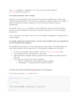 Dot net programming concept | PDF