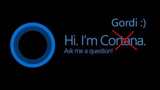 #dotNetSpain2016
Gordi :)
 