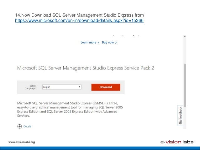 Microsoft sql server management studio express ssmse - psawefirm