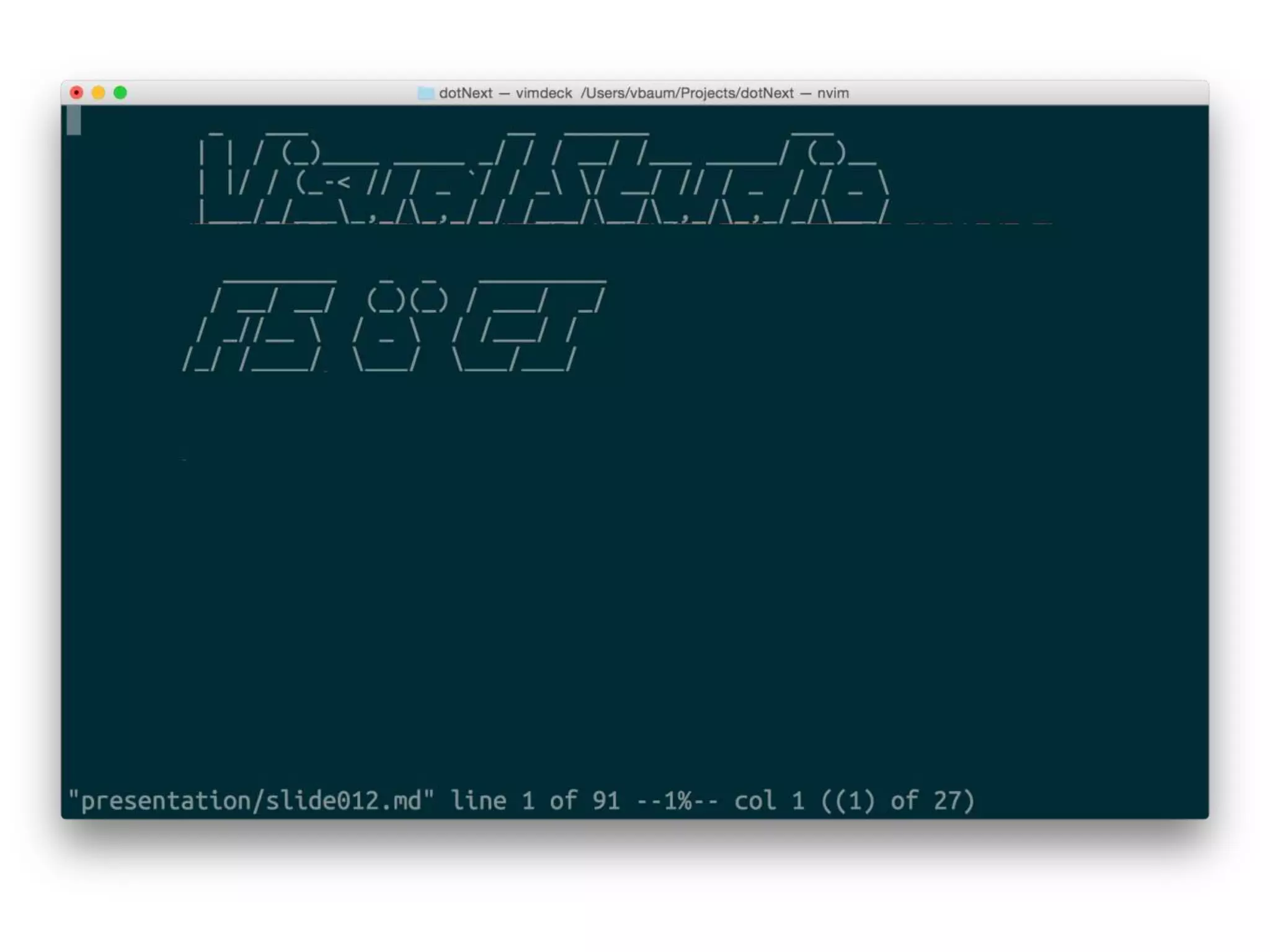 Developing .net without leaving from unix shell