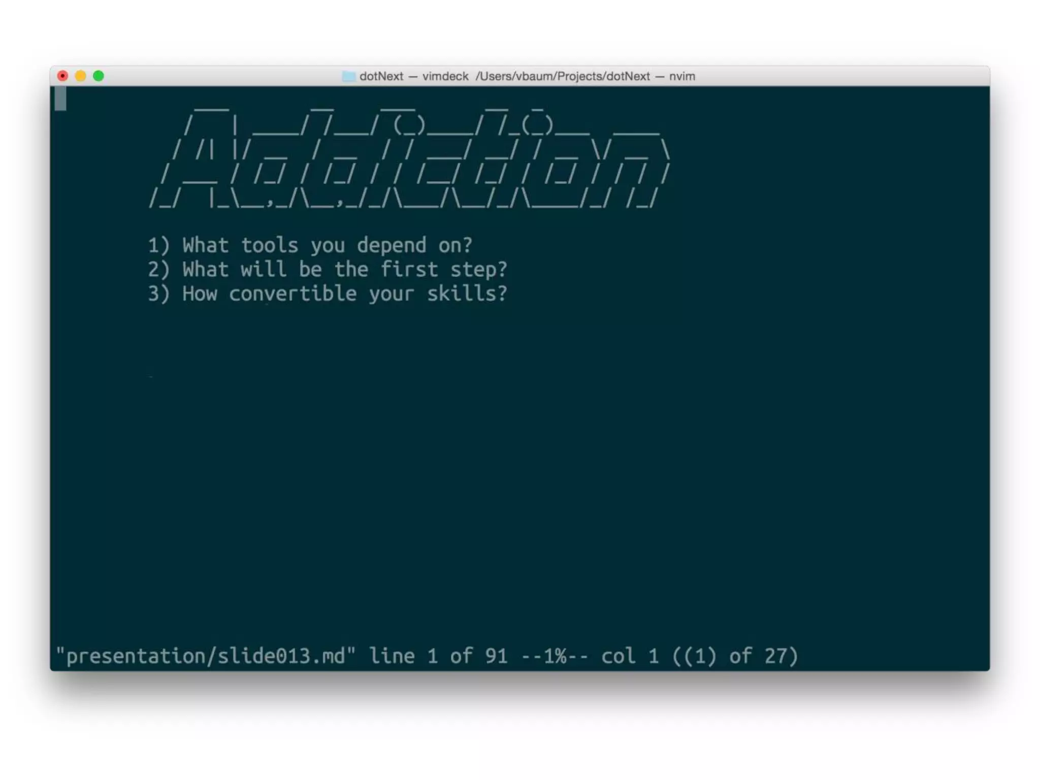 Developing .net without leaving from unix shell