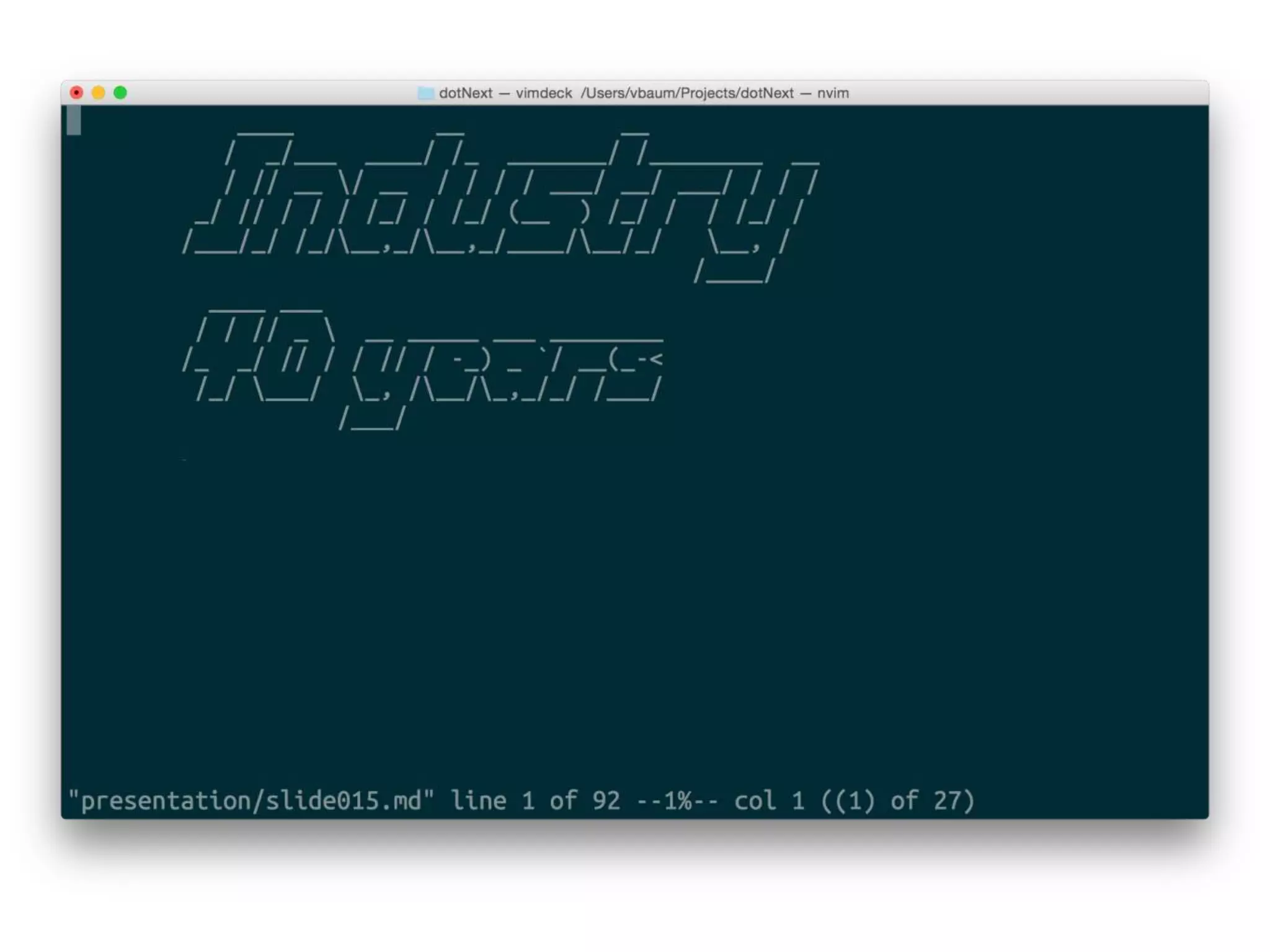 Developing .net without leaving from unix shell