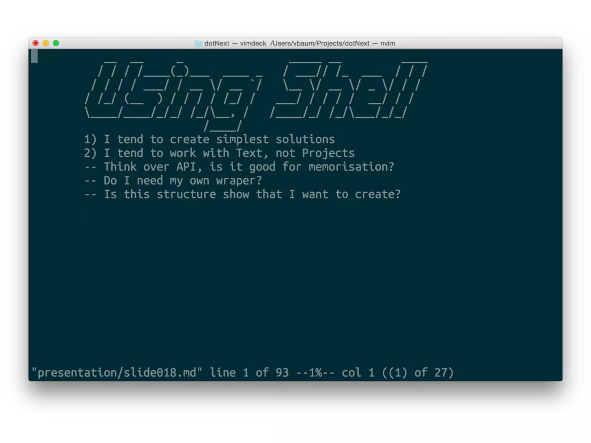 Developing .net without leaving from unix shell