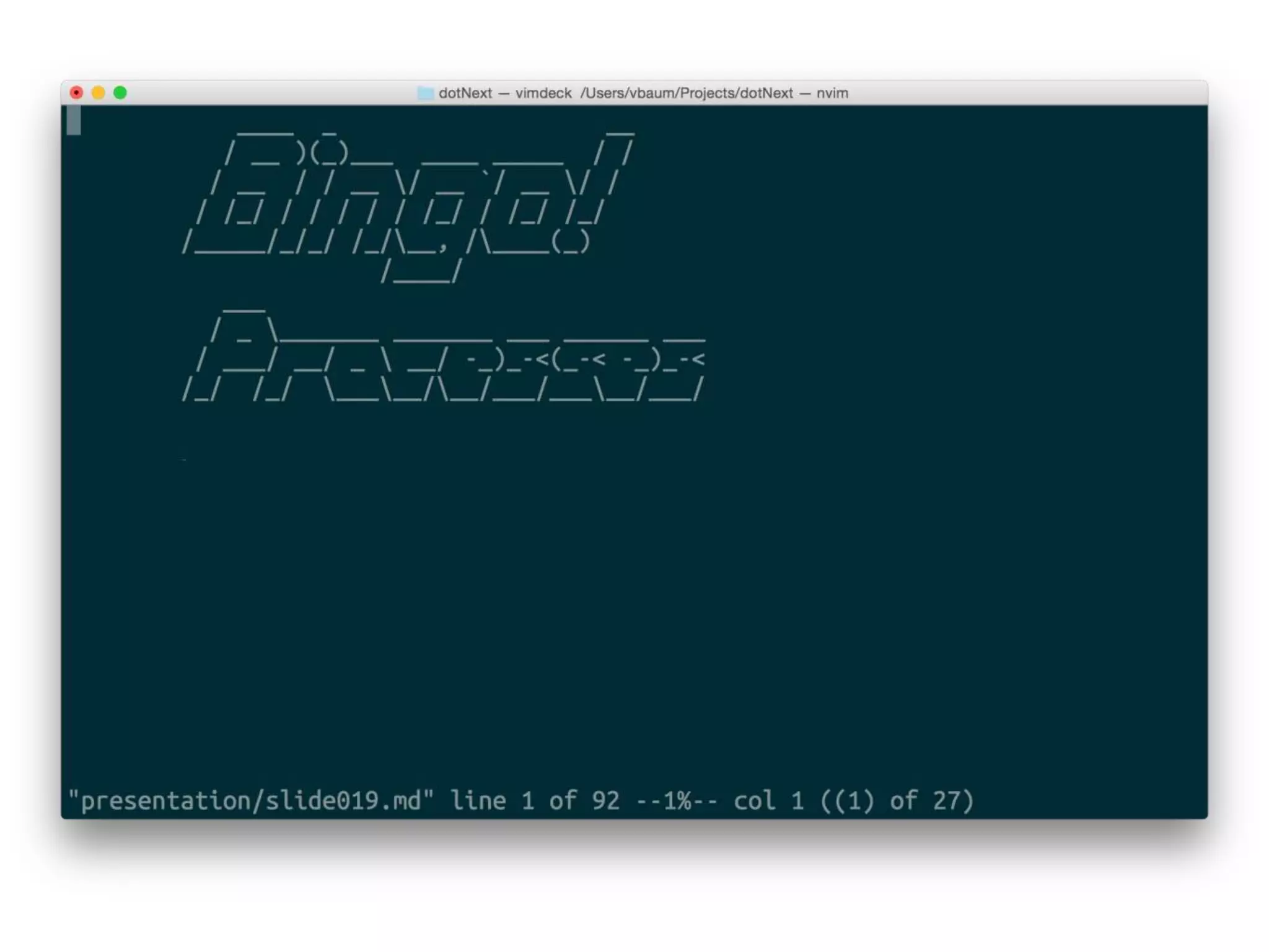 Developing .net without leaving from unix shell