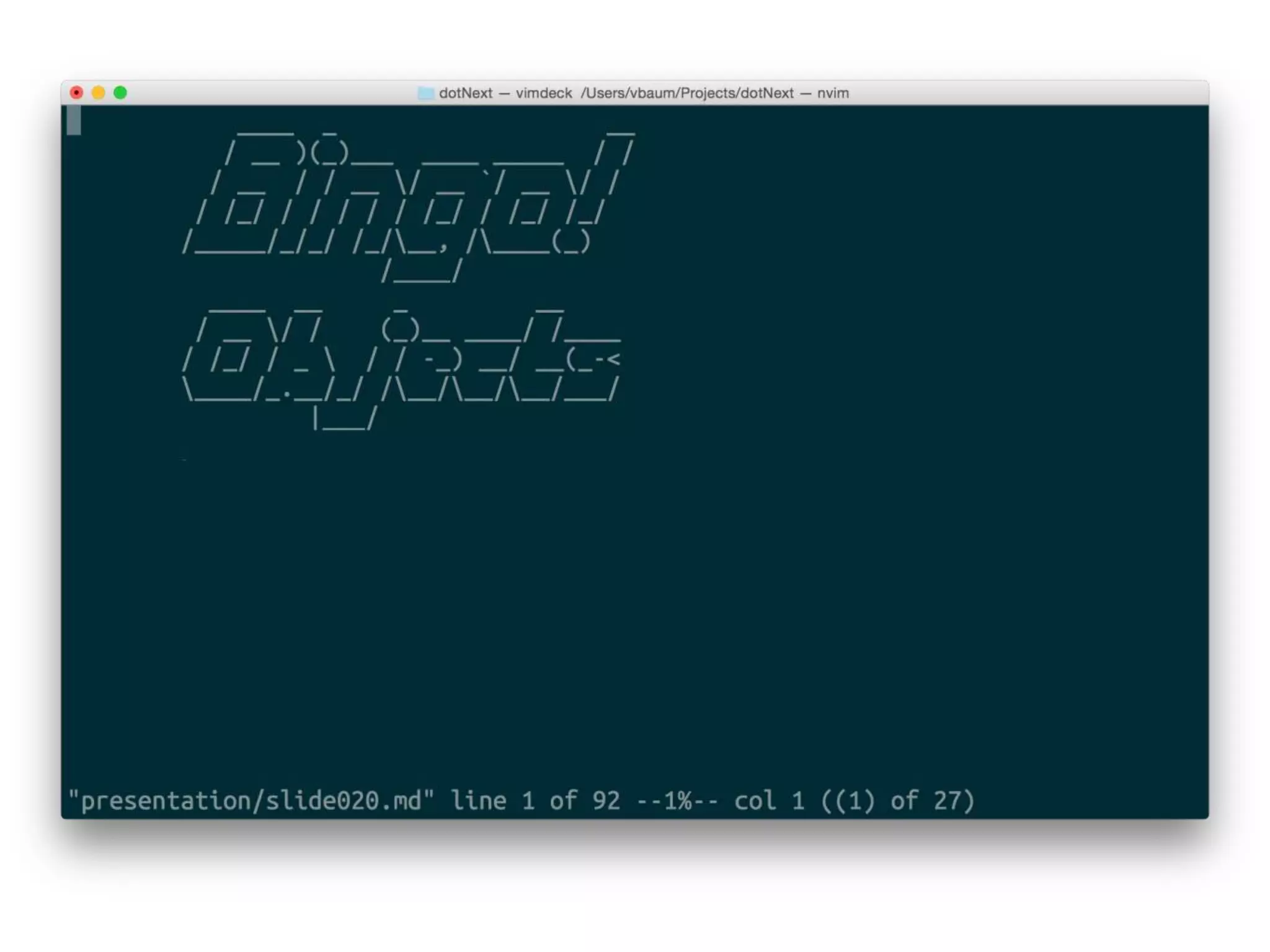 Developing .net without leaving from unix shell