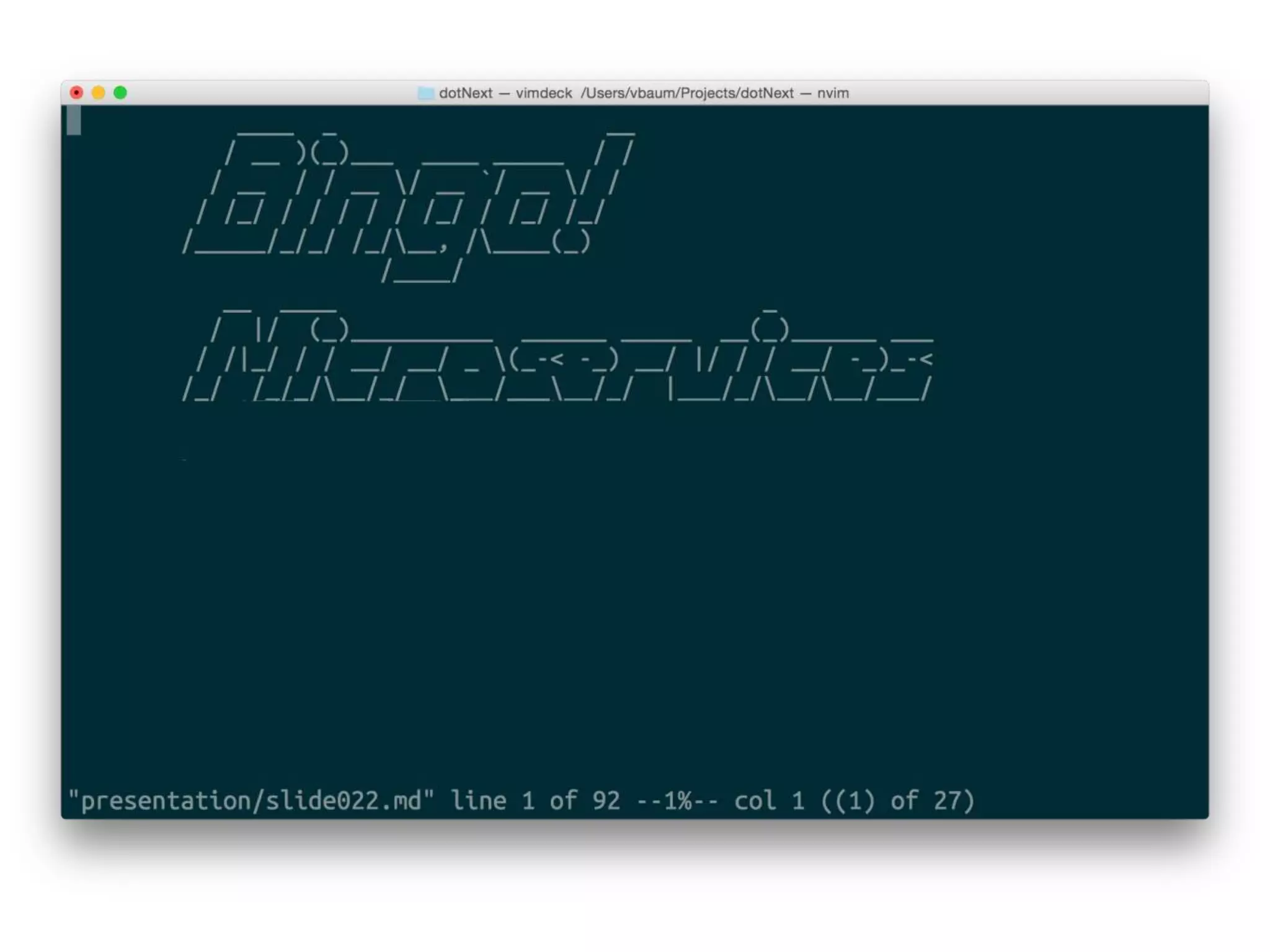 Developing .net without leaving from unix shell