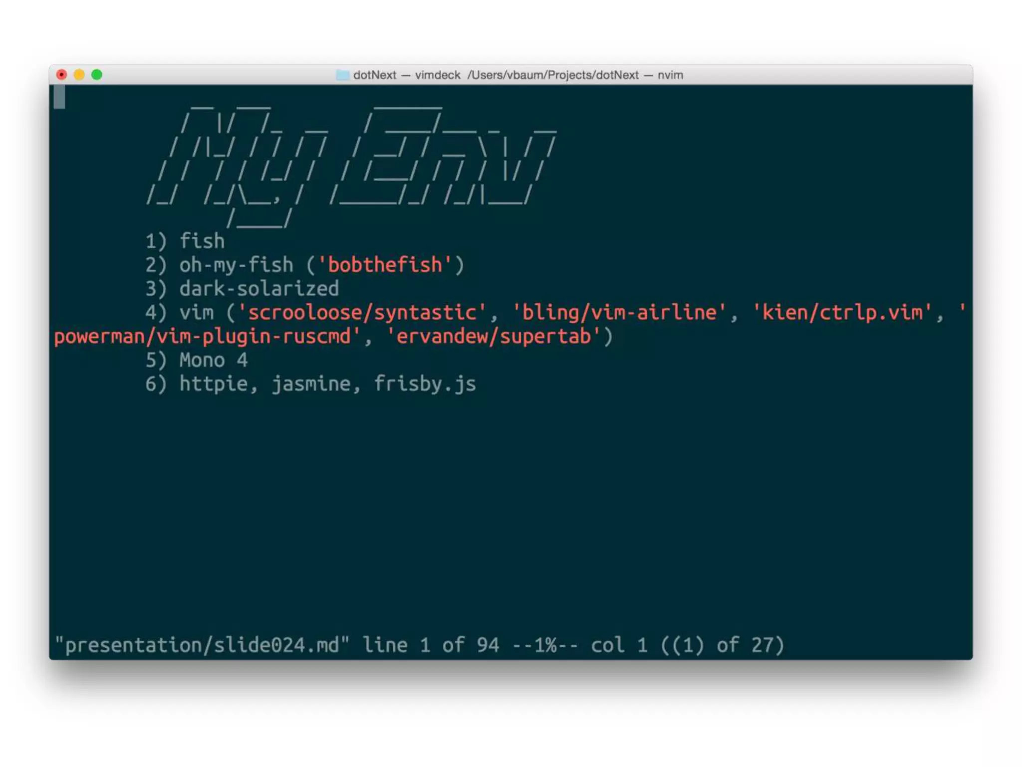 Developing .net without leaving from unix shell