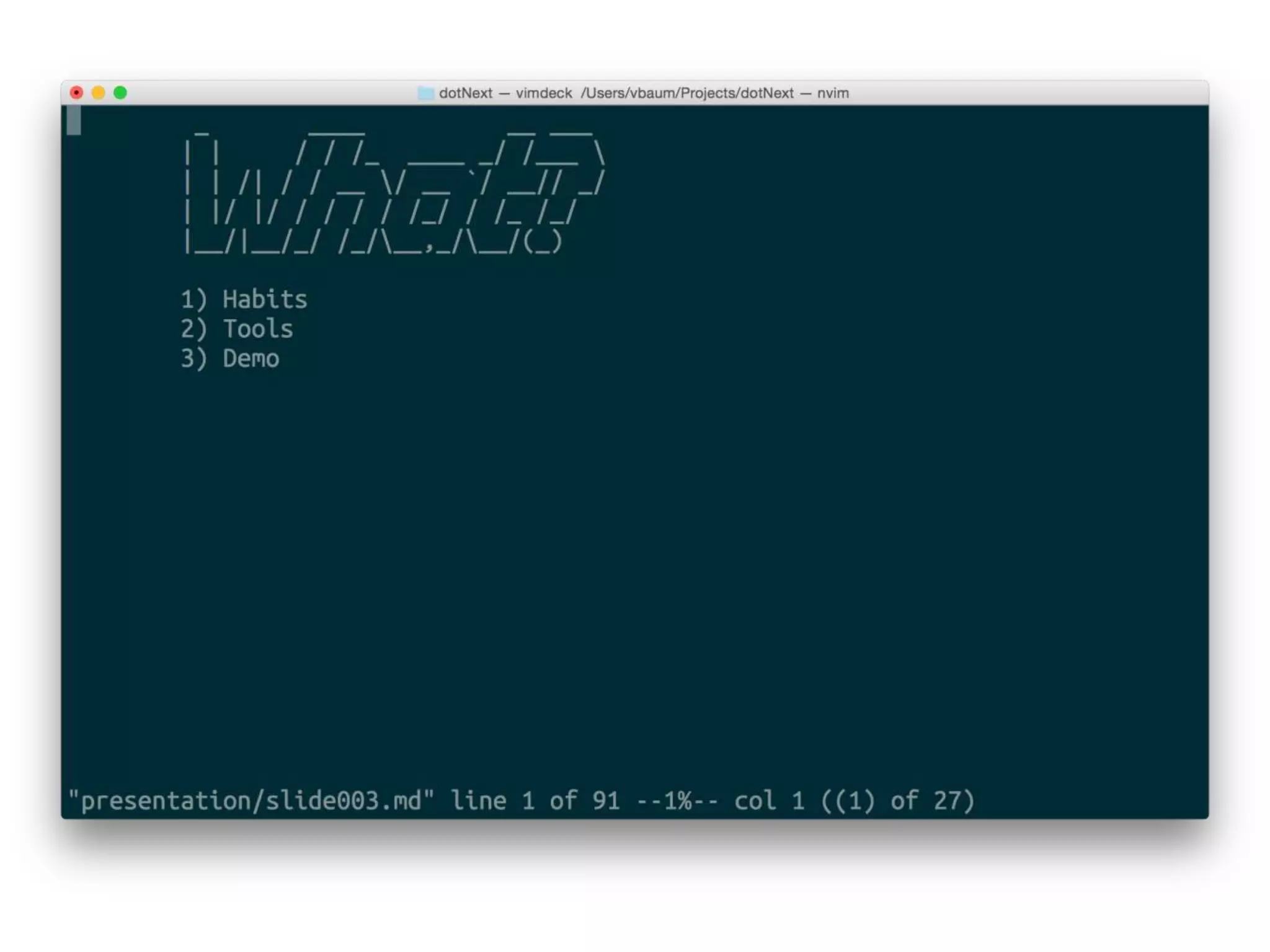 Developing .net without leaving from unix shell
