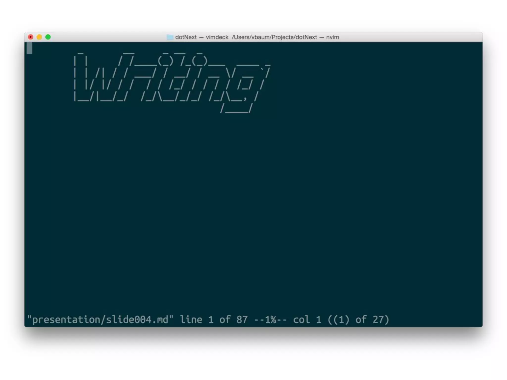 Developing .net without leaving from unix shell