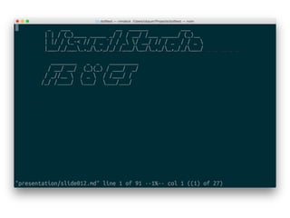 Developing .net without leaving from unix shell