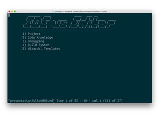 Developing .net without leaving from unix shell