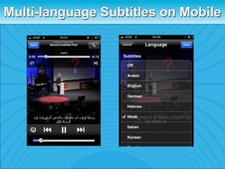 Multi-language Subtitles on Mobile
 