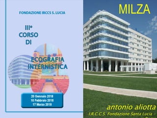 MILZA
antonio aliotta
I.R.C.C.S. Fondazione Santa Lucia -
 