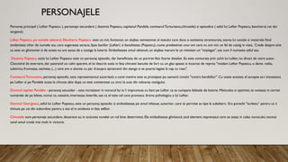 PERSONAJELE
Personaj principal ( Lefter Popescu ), personaje secundare ( doamna Popescu, capitanul Pandele, comisarul Turtureanu,chivutele) si episodice ( seful lui Lefter Popescu, bancherul, cei doi
sergenti).
Lefter Popescu, pe numele adevarat Eleutheriu Popescu: este un mic funtionar, un slujbas neinsemnat al statului care duce o existenta stramtorata, starea lui sociala si materiala fiind
evidentiata chiar de numele sau, care sugereaza saracia, lipsa banilor (Lefter) si banalitatea (Popescu), nume predestinat unui om care nu are nici un fel de castig in viata. Crede despre sine
ca este un ghinionist si de aceea nu are sansa de a castiga la loterie. Simbolizeaza omul obisnuit, un slujbas marunt la un minister, un “impiegat”, asa cum il numeste seful sau.
Doamna Popescu, sotia lui Lefter Popescu este un personaj episodic, dar beneficiaza de un portret fizic foarte detaliat. Ea este conturata prin ochii lui Lefter, nu direct de catre autor.
Clocotind de enervare, dar pastrand un calm aparent, el isi descrie sotia in fata chivutei banuite de furt cu un glas apasat si incarcat de repros: "madam Lefter Popescu, o dama -nalta,
subtirica, frumoasa, oachesa, (...) care are o alunita cu par d-asupra sprancenii din stanga si se poarta legata la cap cu rosu".
Comisarul Turtureanu, personaj episodic, este reprezentantul autoritatii, a carei menire este sa protejeze pe oamenii cinstiti "contra banditilor". Cu toate acestea, el accepta sa-i insoteasca
pe Lefter si pe Pandele acasa la chivute abia dupa ce este cointeresat cu cinci la suta din valoarea castigului.
Domnul capitan Pandele - personaj secundar - este increzator in norocul Iui si-1 imprumuta cu bani pe Lefter ca sa cumpere biletele de loterie. Meticulos si optimist, isi noteaza in carnet
numerele de pe bilete, numai ca, neatent, inverseaza loteriile, asa ca el este cel care provoaca drama psihologica a lui Lefter.
Domnul Georgescu, seful lui Lefter Popescu, este un personaj episodic si simbolizeaza pe omul infatuat, autoritar, care isi permite sa tipe la subaltern. Era poreclit "turbatu“ pentru ca ii
chinuia pe cei din subordine pentru a iesi el in evidenta in fata sefilor.
Chivutele sunt personaje secundare, deoarece au in actiunea nuvelei un rol bine determinat. Ele simbolizeaza ghinionul, acel element neprevazut care se asaza in calea norocului, tocmai
cand omul crede mai mult in victorie.
 