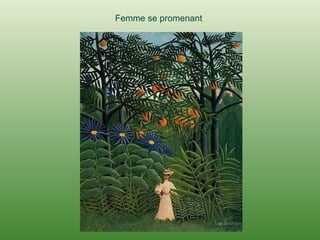 Femme   se   promenant 