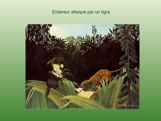 Eclaireur attaqué par un tigre 