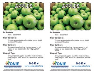 Apple Recipe Card | PDF