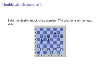 Double Ranks Tactic The double attack chess tactic | PDF