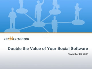 Double the Value of Your Social Software November 20, 2008 