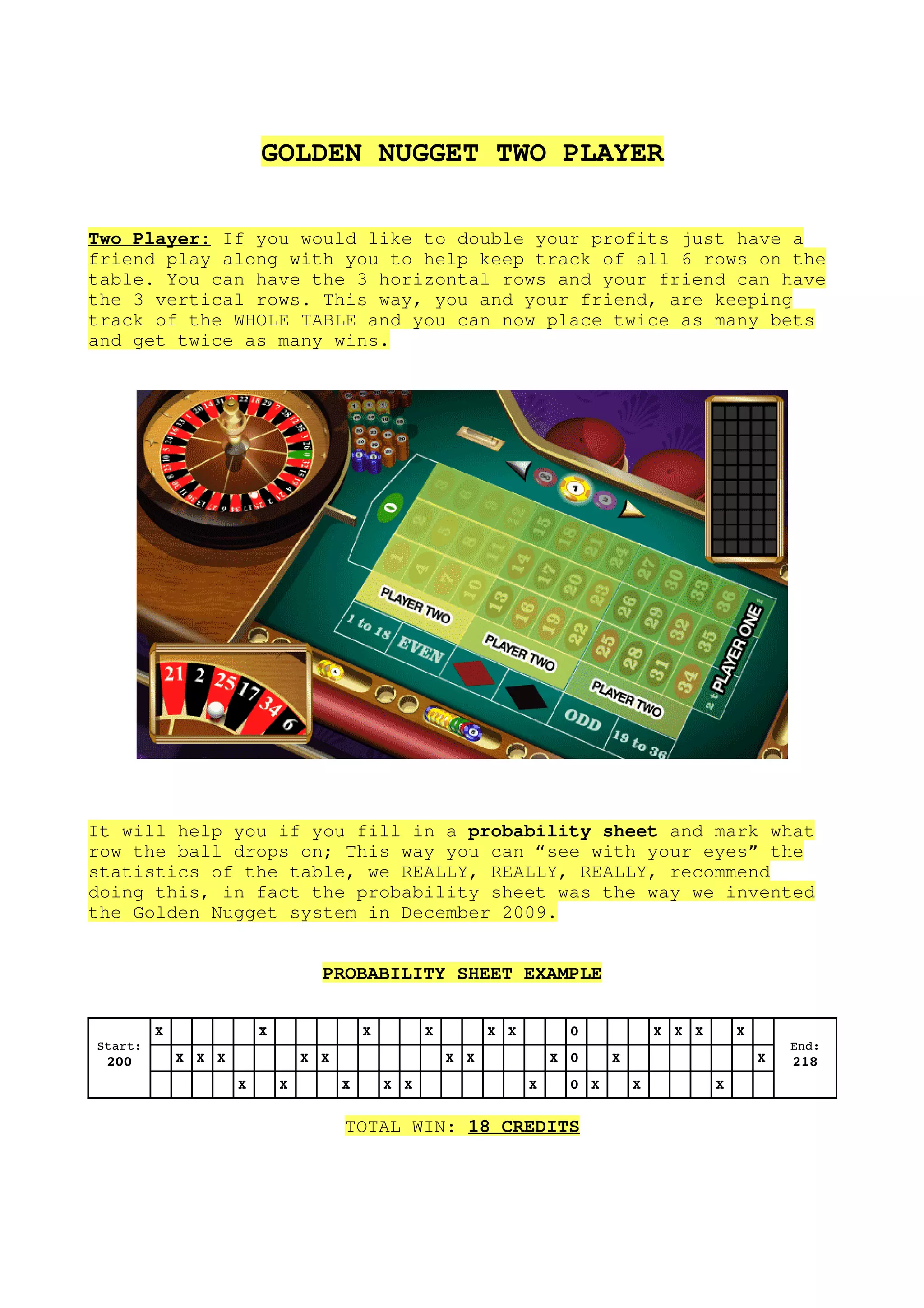 Double Zero Roulette | PDF