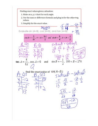 Double angles | PDF