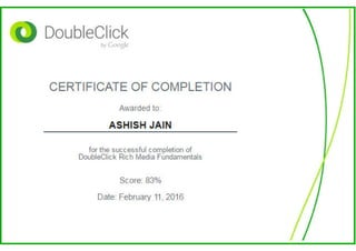Google DoubleClick Rich Media Fundamental - Ashish Kumar Jain
