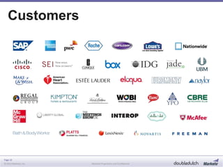 Page 10
© 2013 Marketo, Inc. Marketo Proprietary and Confidential
Customers
 