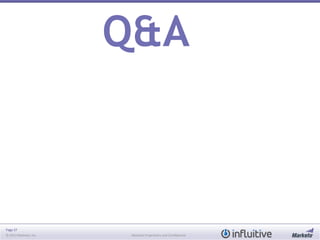 Page 37
© 2013 Marketo, Inc. Marketo Proprietary and Confidential
Q&A
 