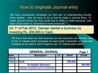 Journalising Rules Double entry systme | PPT