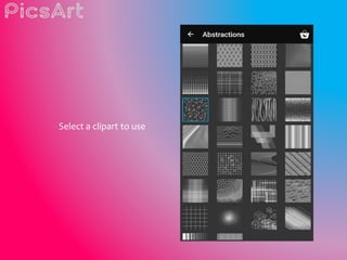 Select a clipart to use
 