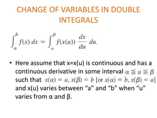 Double Integrals | PPTX | Maps & Navigation
