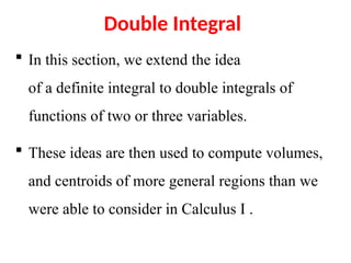 Comprehensive Guide to Double Integrals and Their Applications in ...