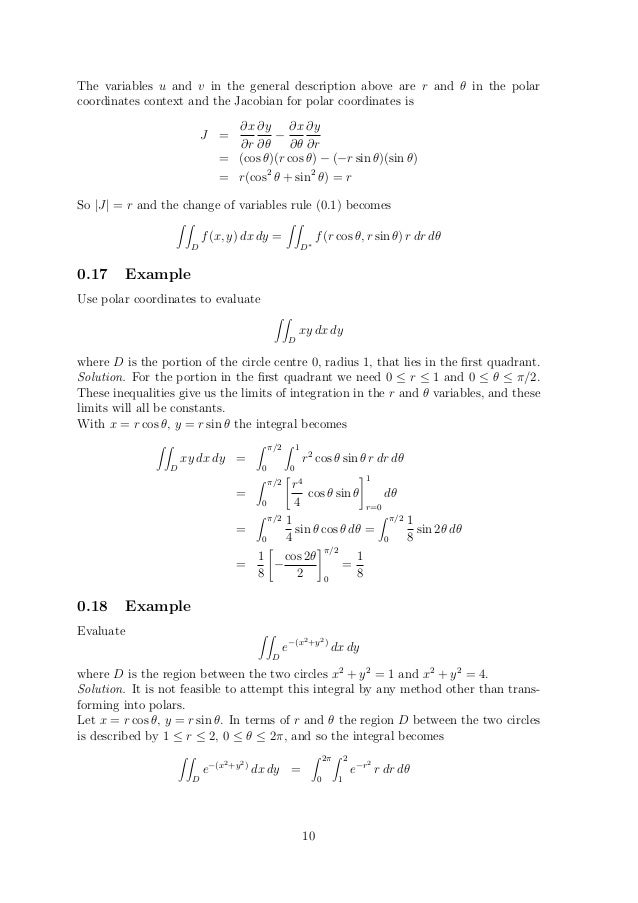 Double Integration