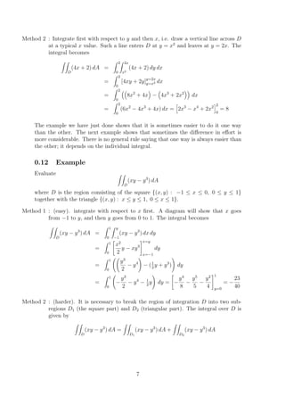 Double integration | PDF