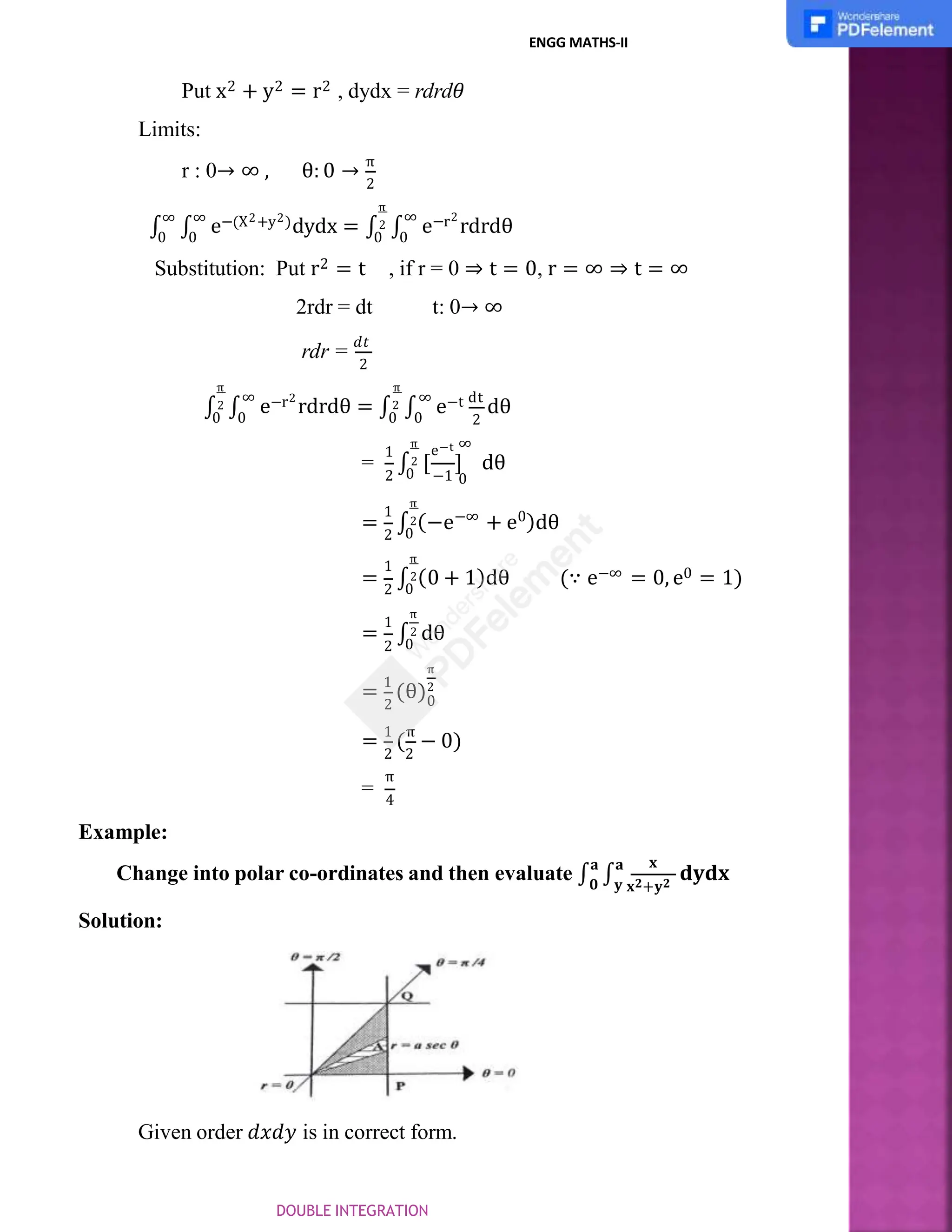 Double integration examples of double integration with substitution pptx