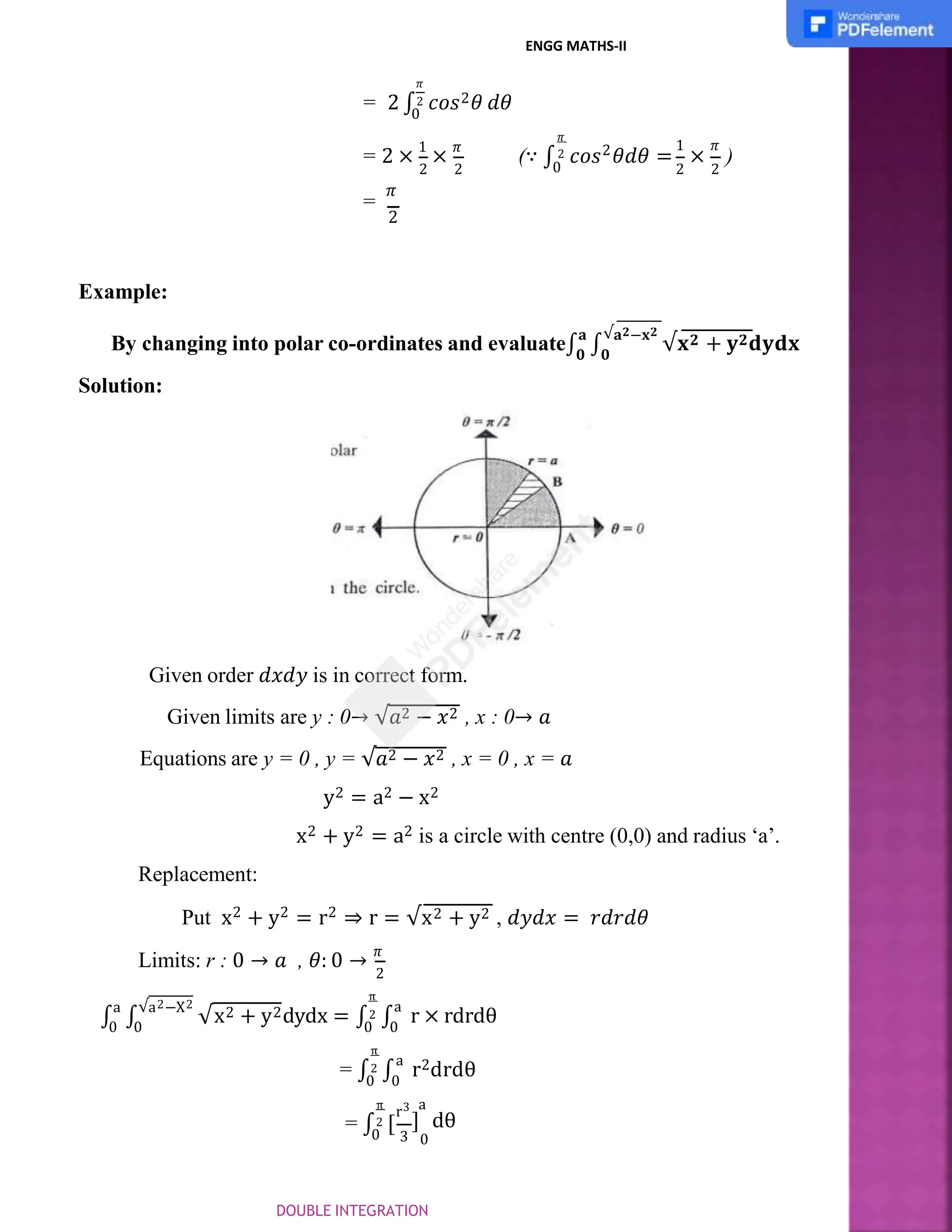 Double integration examples of double integration with substitution pptx