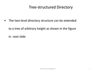 Double level directory structure 55(1) | PPTX