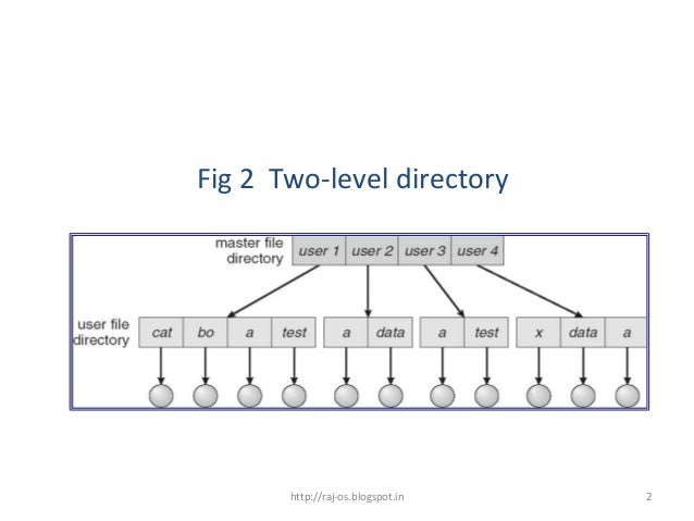 Double level directory structure 55(1)